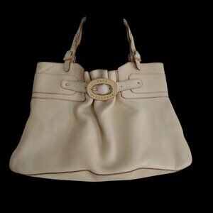 Anya Hindmarch Luxury Old Money Tote Bag Belt Design Beige Leather
